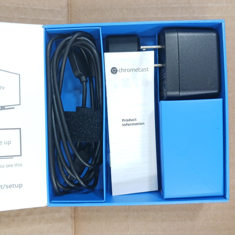Google Chromecast 1st Generation H2G2-42 Digital Media Streamer Black HDMI Stick - Picture 4 of 6